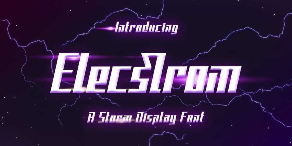 Elecstrom font