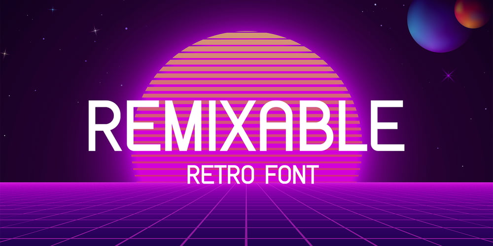 Remixable font