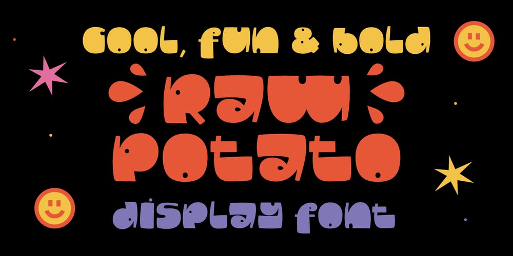 Raw potato font