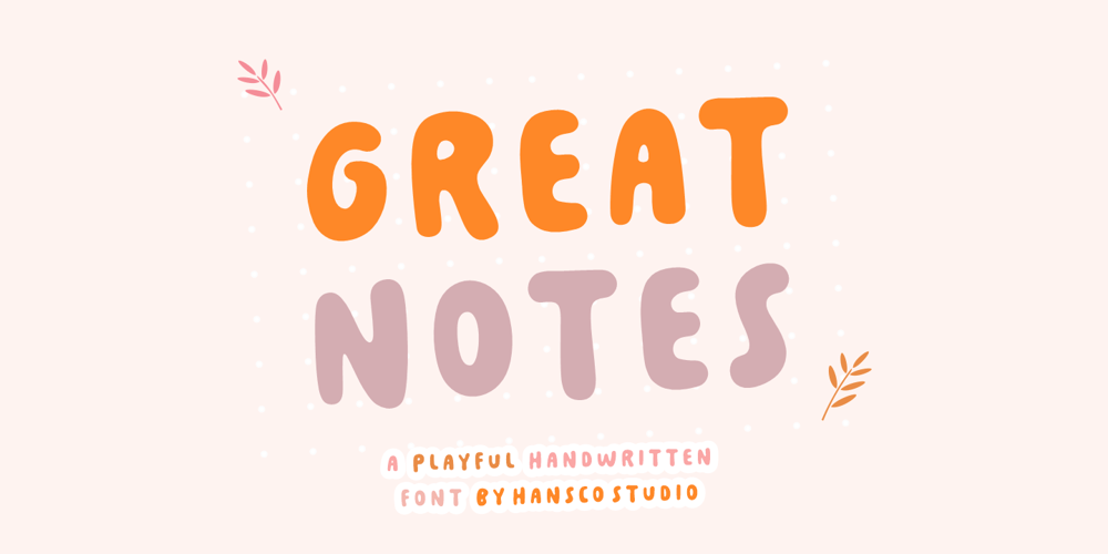 Great Notes font