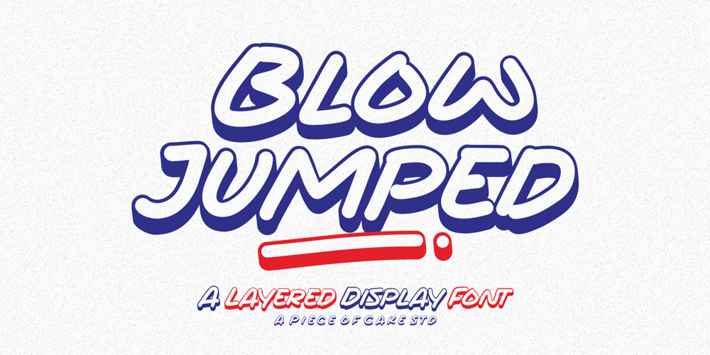 Blow Jumped font