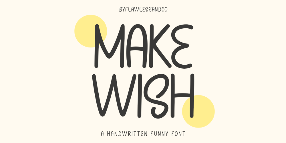 Make Wish font