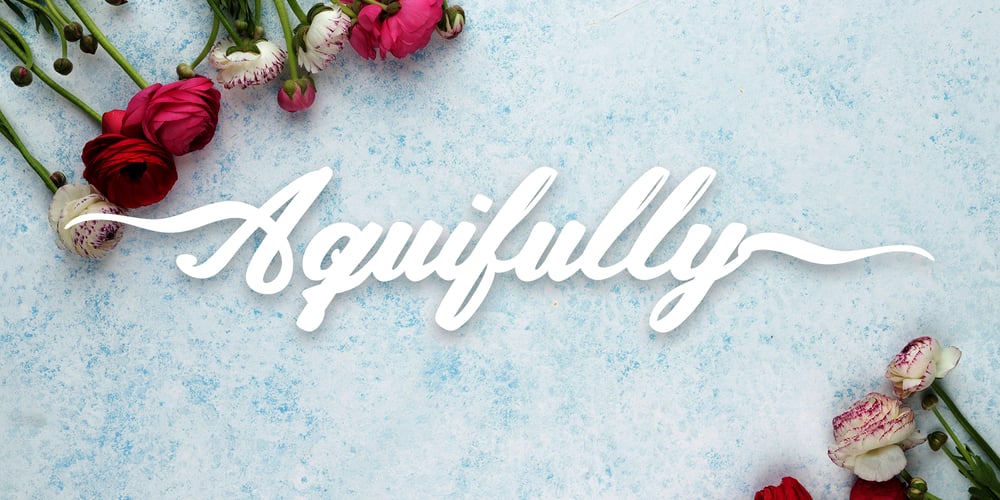 Aquifully font