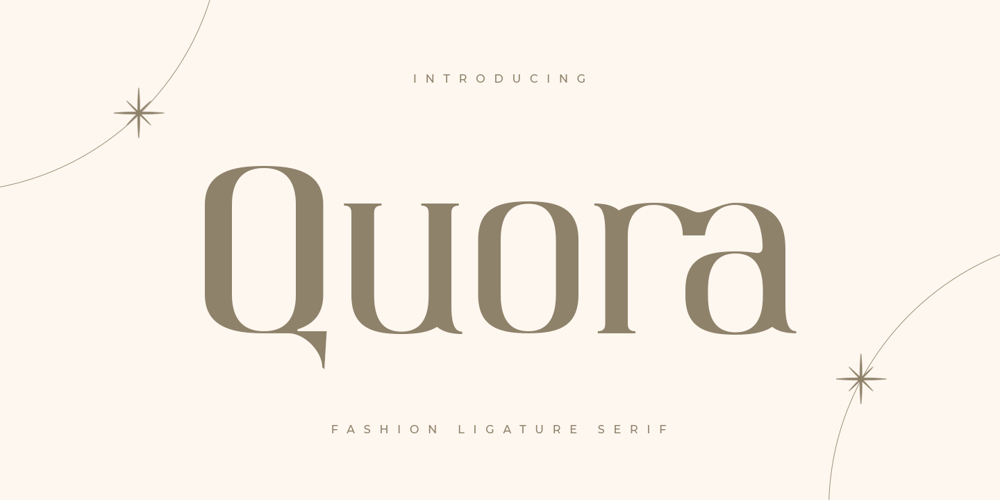 Quora Style font