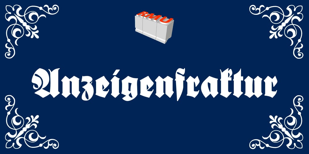 Anzeigenfraktur font