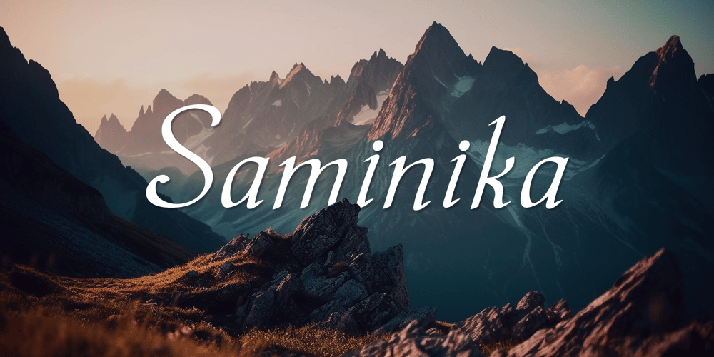 Saminika font