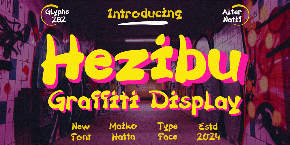 Hezibu font