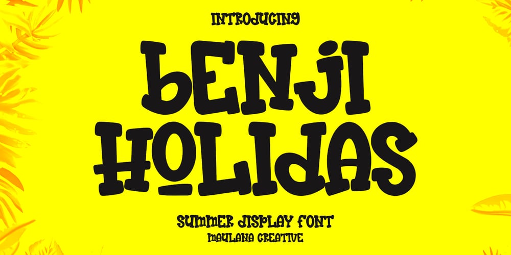 MC Benji Holidas font