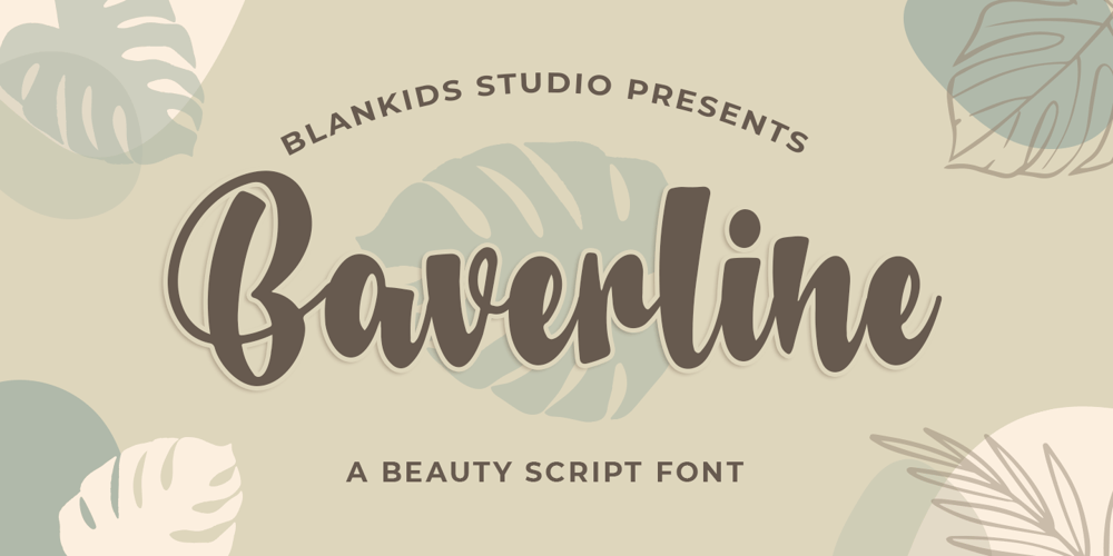 Baverline font