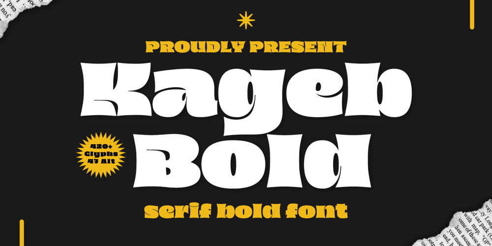 Kageb Bold font