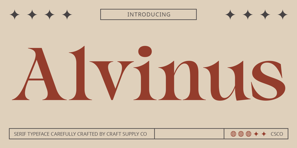 Alvinus font