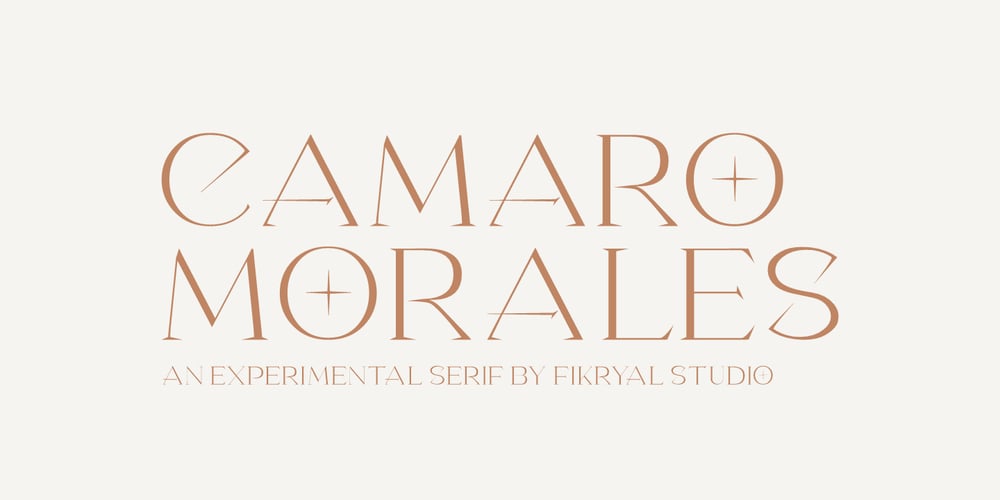 Camaro Morales font
