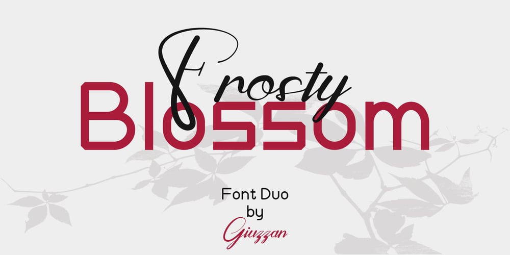 Frosty Blossom Duo font