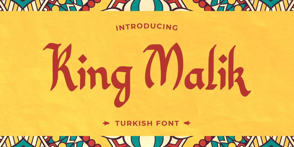 King Malik font