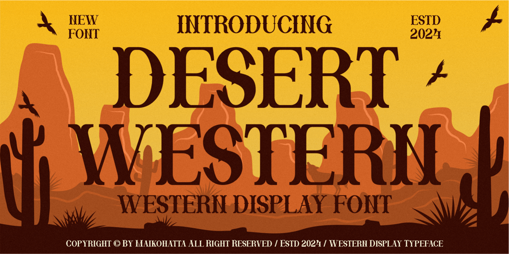Desert Western font