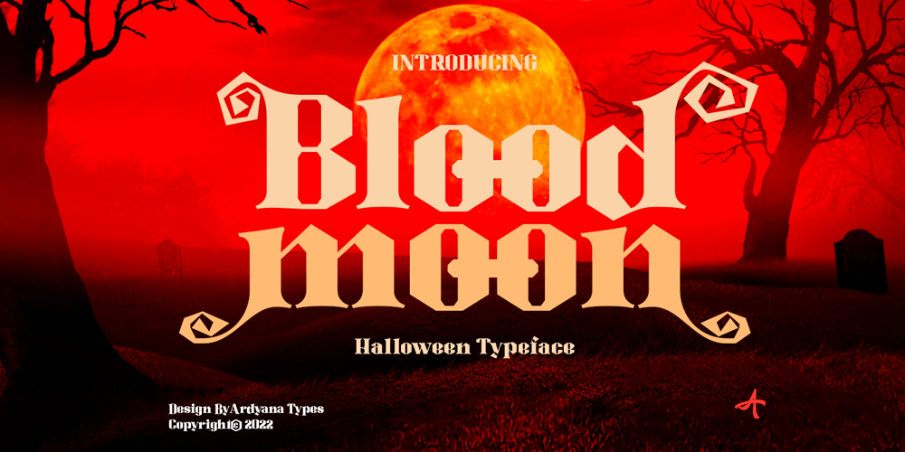 Blood Moon font