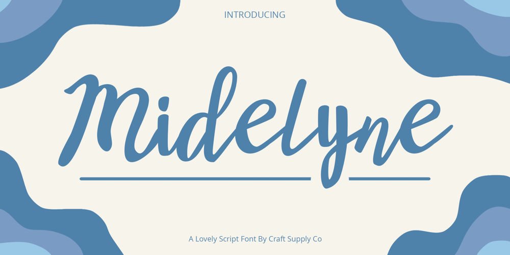 Midelyne font
