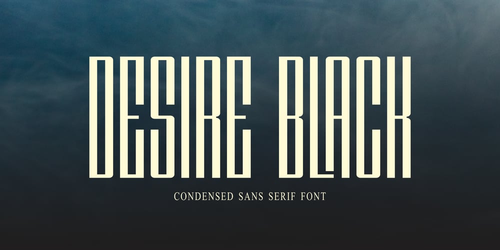 Desire Black font