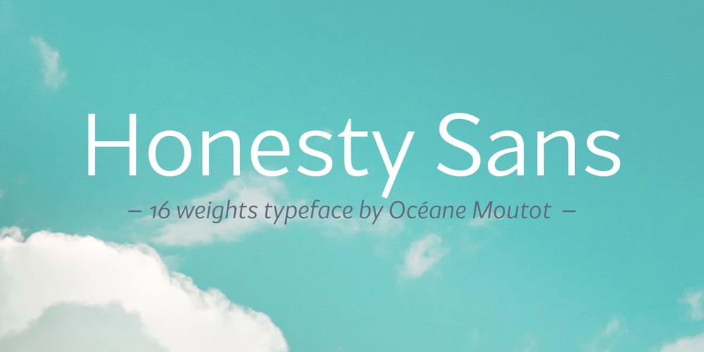 Honesty Sans font