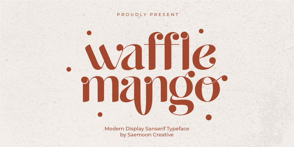 Waffle Mango font
