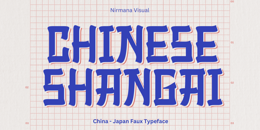 Chinese Shangai font