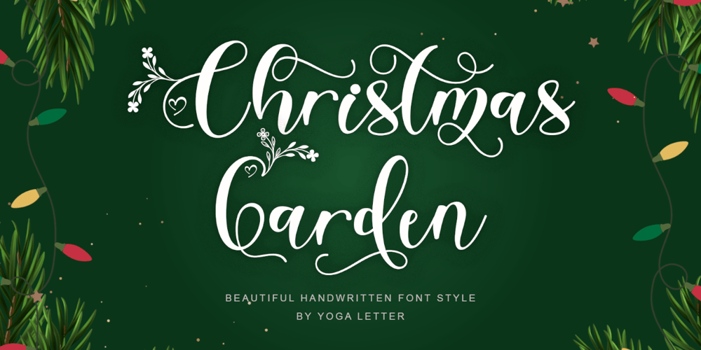 Christmas Garden font