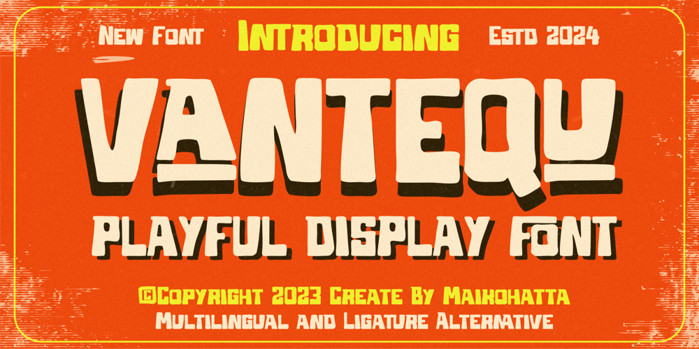 Vantequ font