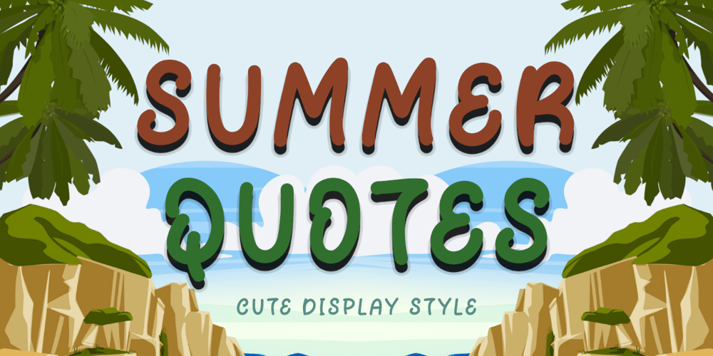 Summer Quotes font