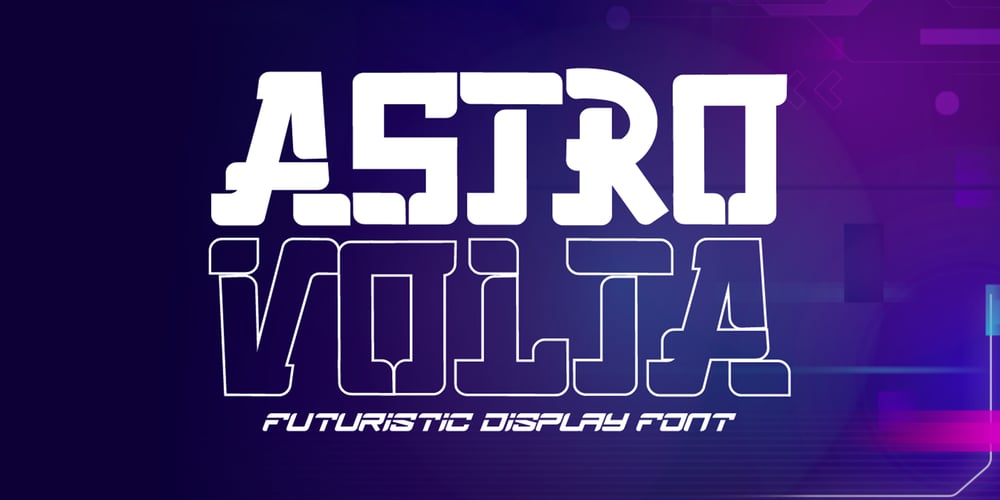 Astro Volta Outline font
