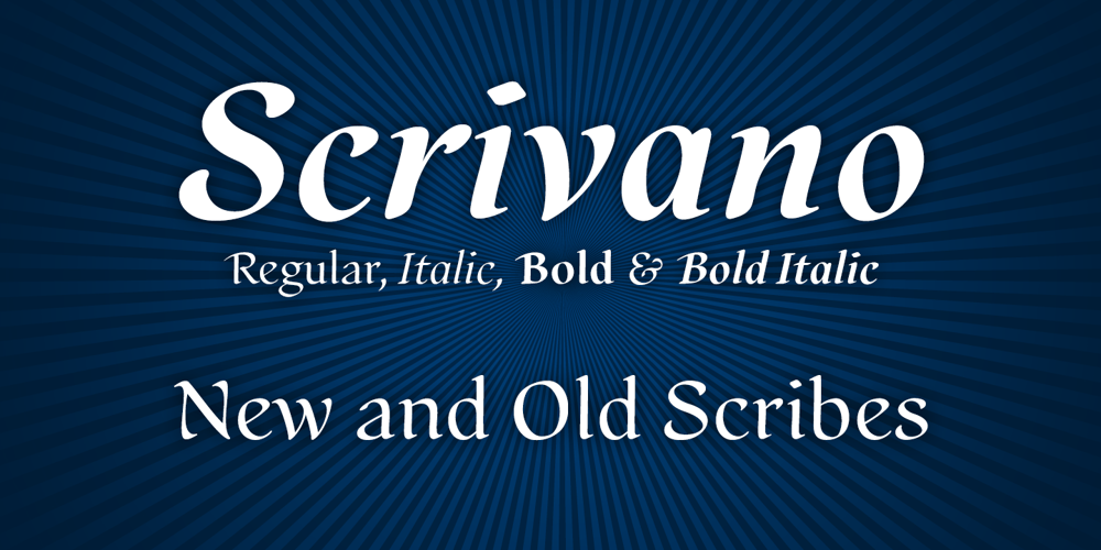 Scrivano font