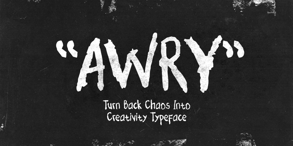 Awry font