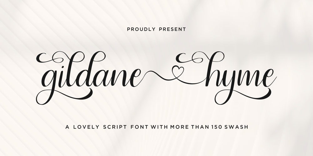 Gildane Hyme font