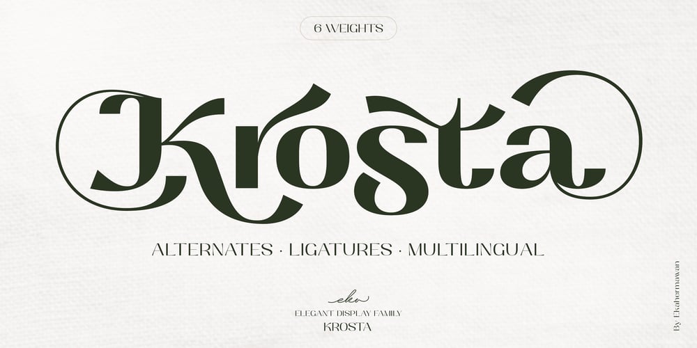 Krosta font