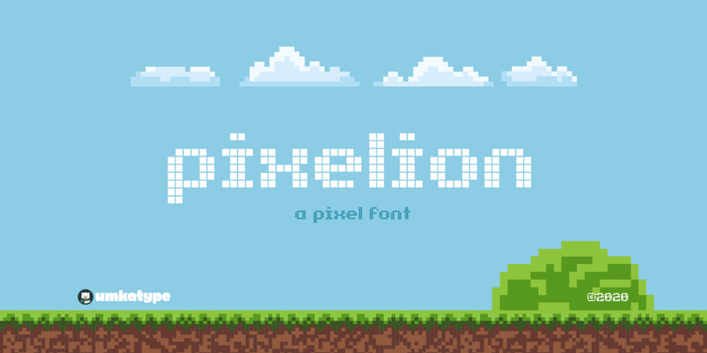 Pixelion font