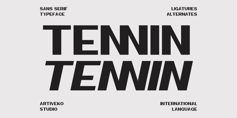 Tennin font