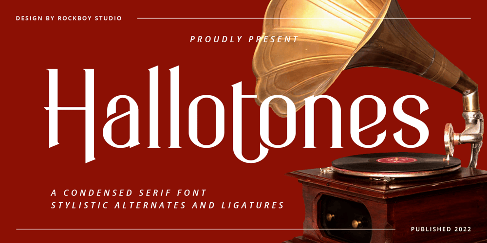 Hallotones font