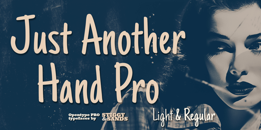 Just Another Hand Pro font
