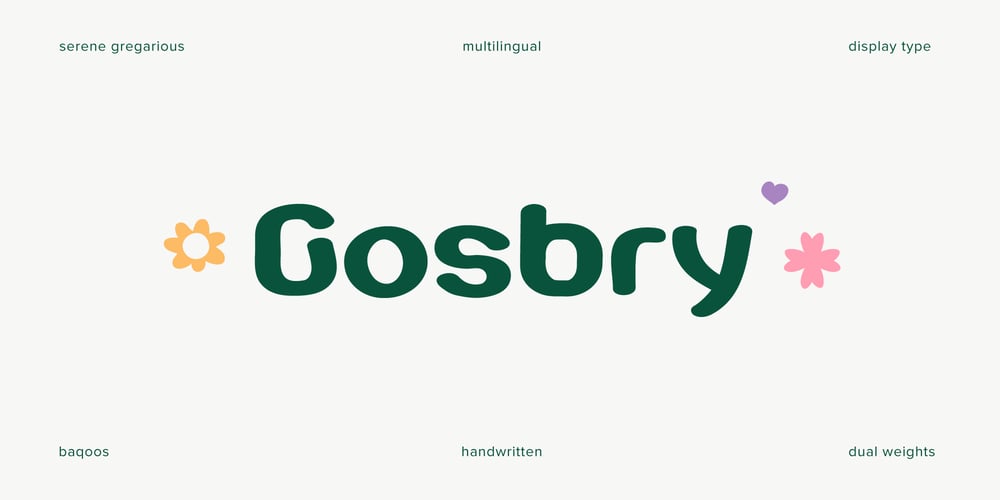 Gosbry font