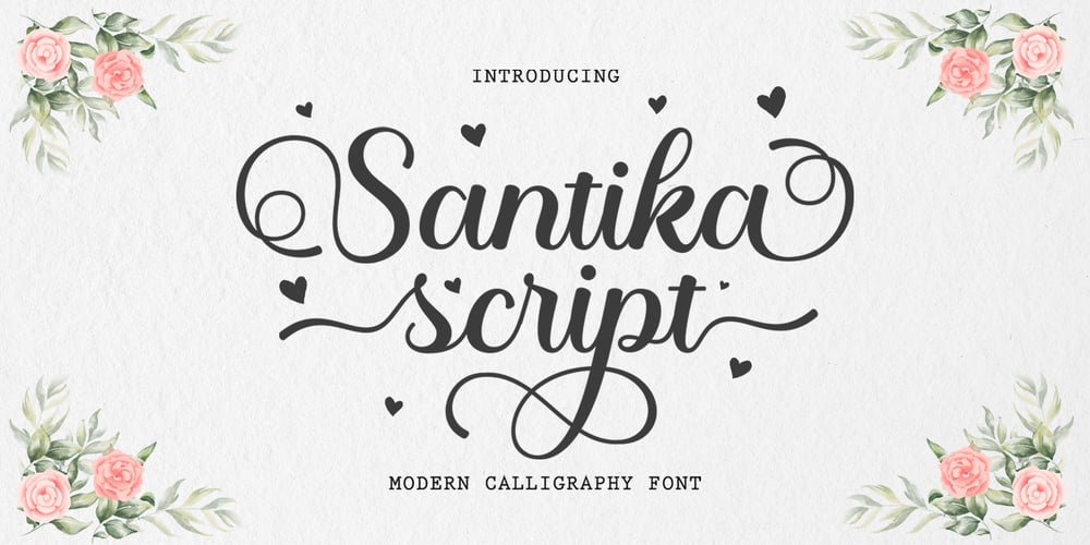Santika Script font