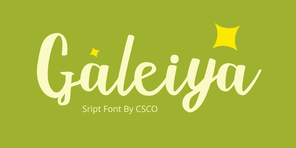Galeiya font