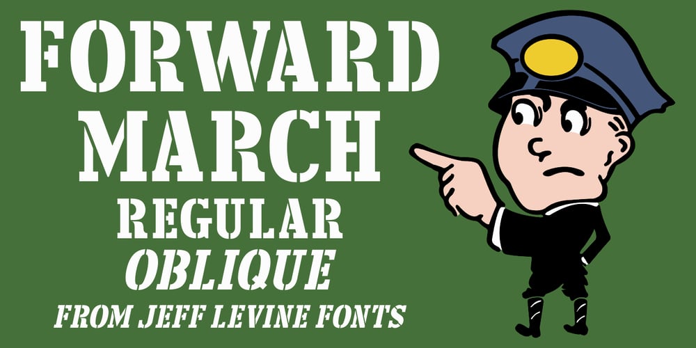 Forward March JNL font