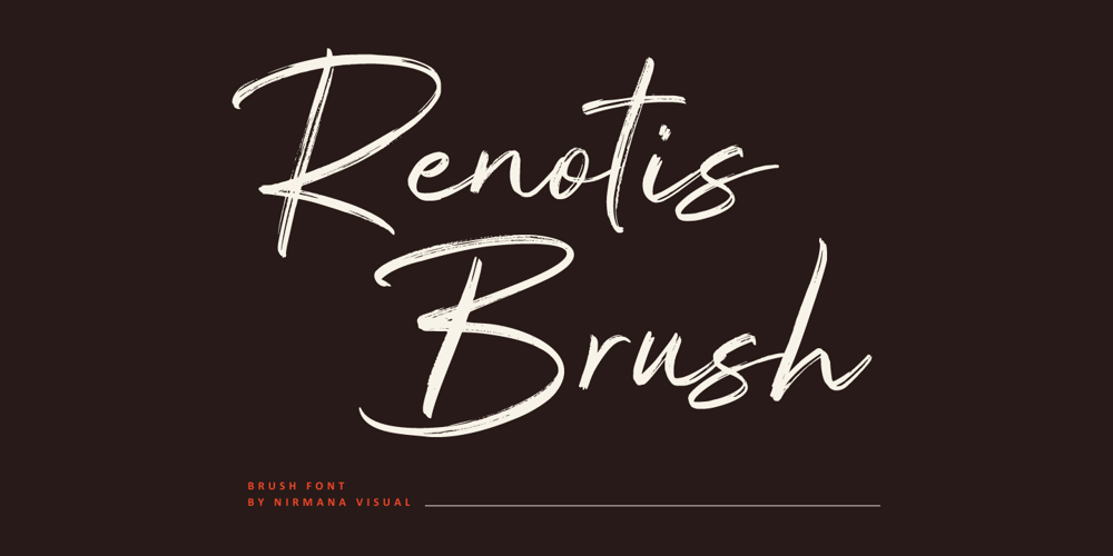 Renotis Brush font