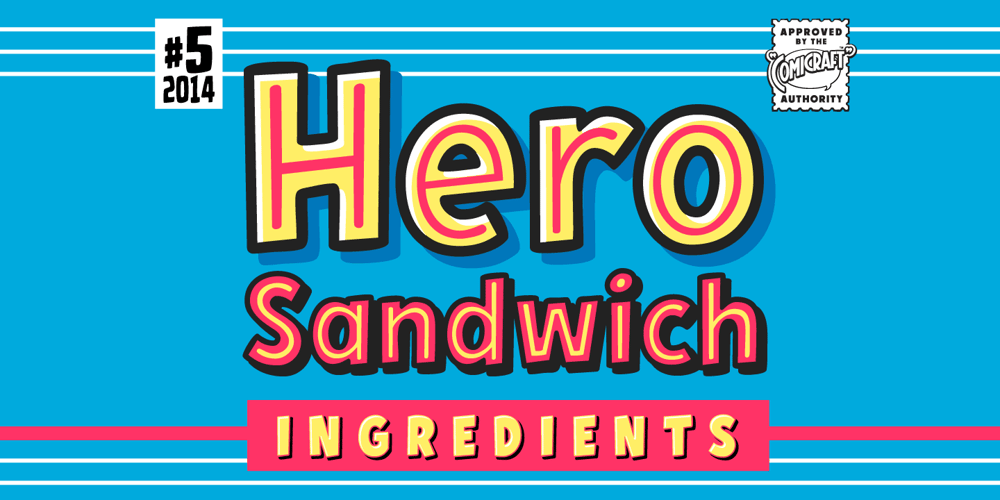 Hero Sandwich Ingredients font