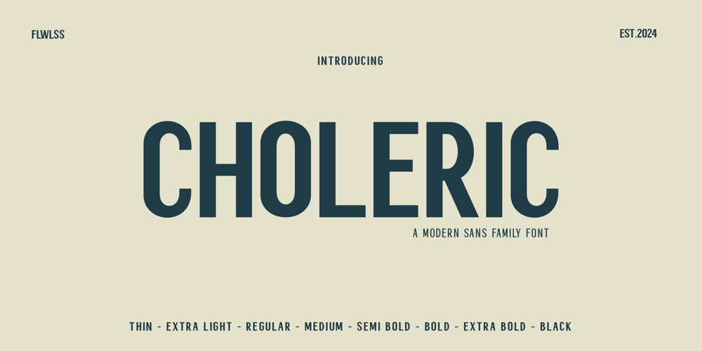 Choleric font