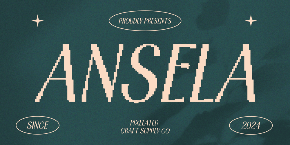 Ansela Pixel font