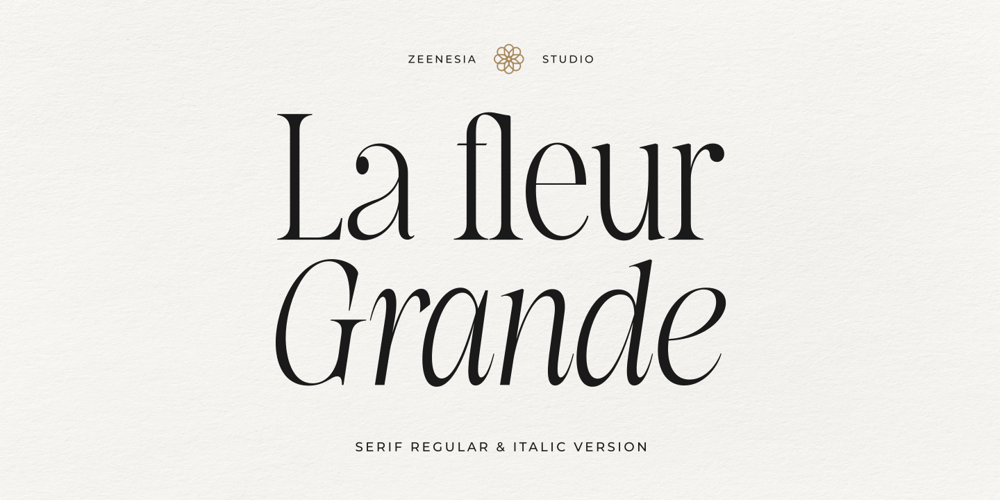 La Fleur Grande font