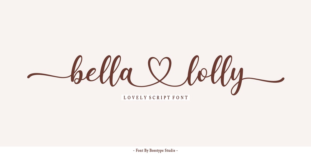Bella Lolly font