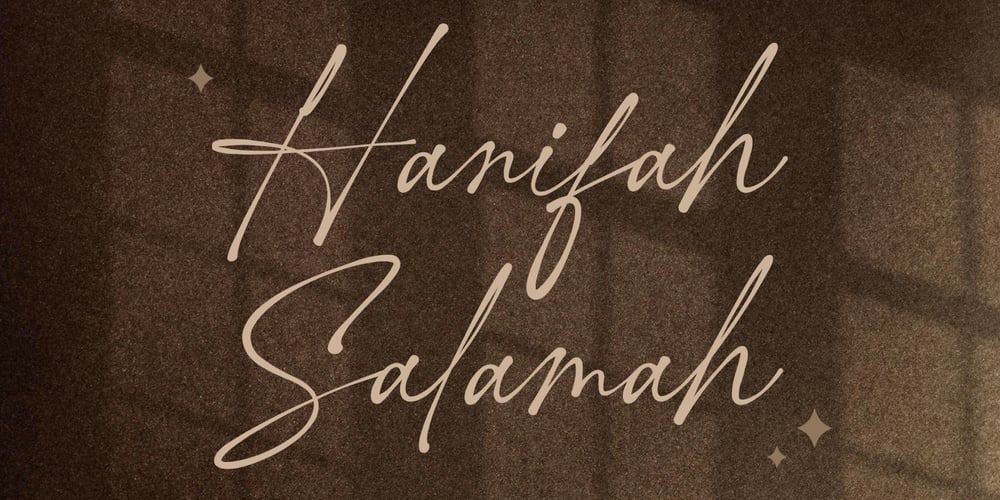 Hanifah Salamah font
