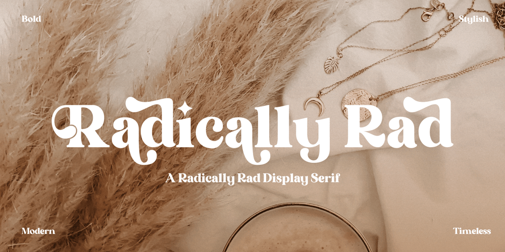 Radically Rad font