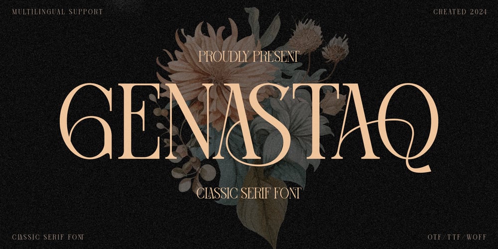 Genastaq font